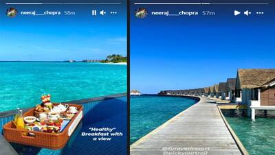 मालदीव में छुट्टी मनाने पहुंचे गोल्डन बॉय नीरज चोपड़ा, शेयर की वेकेशन मोड की अपनी तस्वीरें