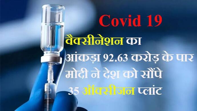 भारत में Corona वैक्सीनेशन का आंकड़ा  92.63  करोड़ के पार, रिकवरी रेट 97.95%