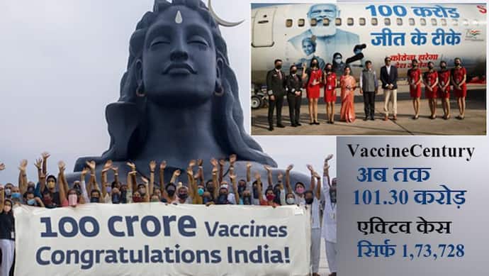 Corona Virus के खिलाफ लड़ाई: भारत में वैक्सीनेशन का आंकड़ा शुभ अंक 101 करोड़ के पार