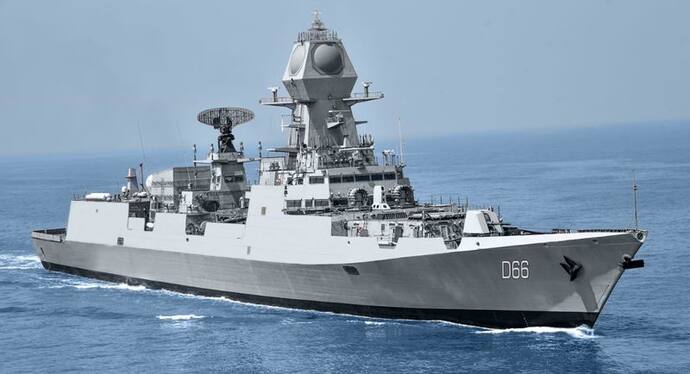 भारतीय नौसेना को सौंपा गया प्रोजेक्ट 15B का पहला युद्धपोत,  इसमें 75 फीसदी सामग्री स्वदेशी