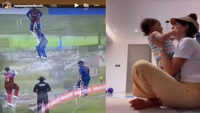 T20 WC 2021 - পাপা-পাপা বলে অগস্ত্যর দৌড়, হার্দিকের খেলা দেখে তাঁর ছেলে-বউ খুশিতে কী করল, দেখুন