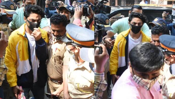 Aryan Khan Drugs Case: चेहरे पर उदासी लिए NCB ऑफिस में हाजिरी देने पहुंचा Shahrukh Khan का बेटा
