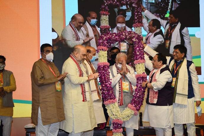 BJP राष्ट्रीय कार्यकारिणी: PM Modi का हुआ सम्मान, West Bengal पर रहेगा फोकस, पांच राज्यों के लिए अलग से मंथन