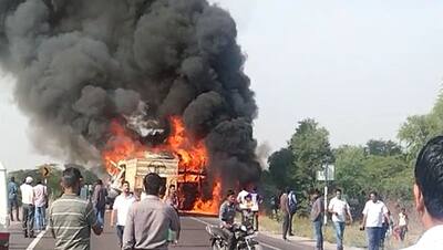 Rajasthan Accident: सामने आईं भयावह तस्वीरें, चंद सेकेंड में जिंदा जले 12 लोग, चीख-पुकार ने रौंगटे खड़े किए
