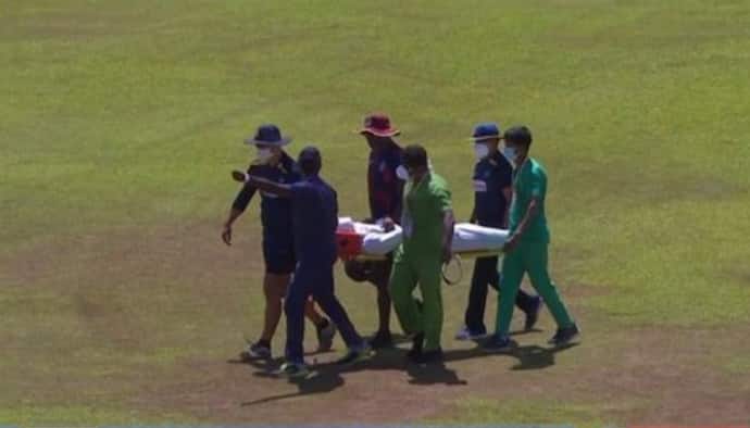 WI vs SL Test: डेब्यू मैच में युवा खिलाड़ी के मुंह पर लगा बल्लेबाज का दनदनाता शॉट, अस्पताल में हुआ भर्ती