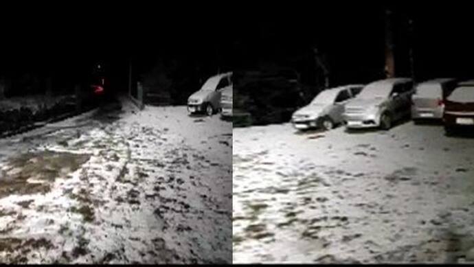 Himachal Pradesh: शिमला में सीजन की पहली बर्फबारी, जमीन पर बिछी सफेद चादर, उत्तर भारत में बढ़ेगी ठंड