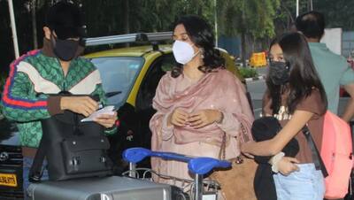 Katrina Kaif Vicky Kaushal की शादी में शामिल होने फैमिली संग रवाना हुए Kabir Khan, Neha Dupia भी आई नजर