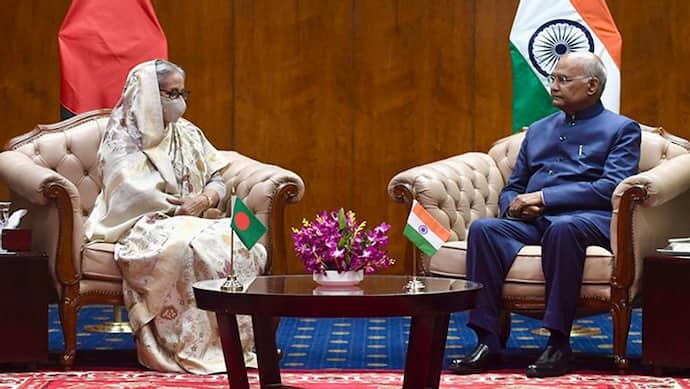 President Kovind Bangladesh Visit : राष्ट्रपति को बांग्लादेश में 21 तोपों की सलामी, शेख हसीना ने की मुलाकात