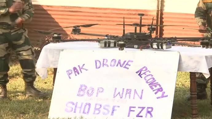 पंजाब में भारत-पाकिस्तान सीमा के पास पकड़ा गया Made In China Drone, करने आया था ड्रग्स की सप्लाई