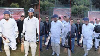 उत्तराखंड सरकार ने खेली क्रिकेट: विधायक ने फेंकी गेंद तो मंत्रियों ने मारे छक्के, मुकाबले में CM पुष्कर घायल