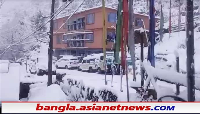 Snowfall in Gangtok: বরফে ঢাকা পড়ল টাইগার হিল, গ্যাংটকের পারাপতন ভাঙল সাড়ে ৩ দশকের রেকর্ড
