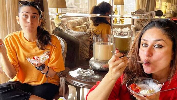 बच्चों को अकेला छोड़ Kareena Kapoor बहन संग आइसक्रीम खाती आई नजर, यूं मुंह बनाती दिखी Karisma Kapoor
