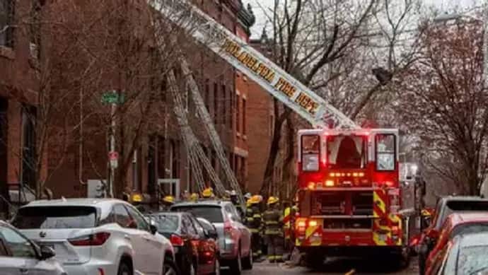 America के फिलाडेल्फिया में तीन मंजिला घर में लगी आग, 7 बच्चों समेत 13 की मौत