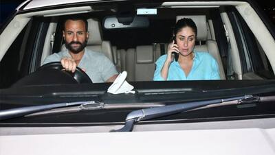Kareena Kapoor और सैफ अली खान Serious Look में आए नजर, 1 करोड़ की कार को ड्राइव करते दिखें छोटे नवाब