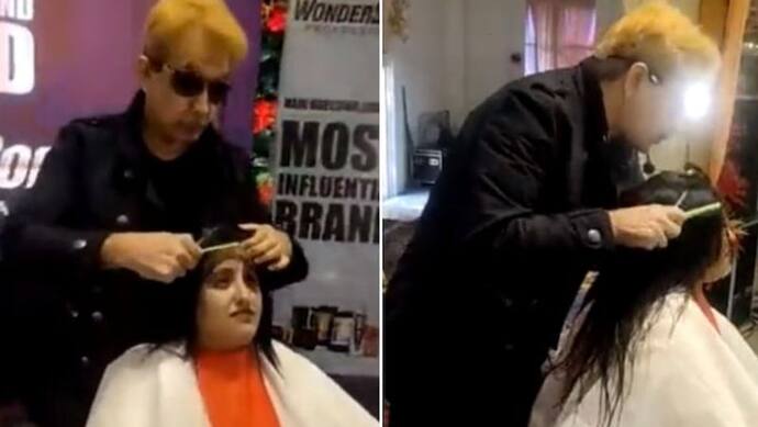 क्या जावेद हबीब ने थूक लगाकर महिला के बाल काटे! सोशल मीडिया पर वीडियो वायरल