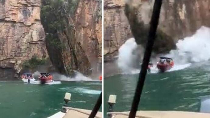 ब्राजील: चट्टान टूटकर नावों पर गिरी- 7 पर्यटकों की मौत, अधिकारियों ने बताया कैसे हुआ दर्दनाक हादसा