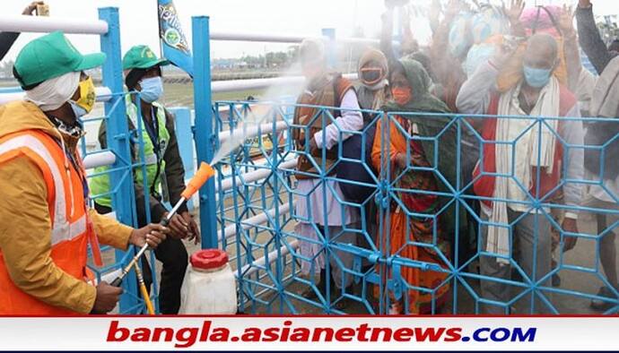 Gangasagar Mela 2022 : ড্রোন দিয়ে চলছে পুণ্যস্নান, কোভিড বিধি মানতে নেওয়া হয়েছে একাধিক পদক্ষেপ