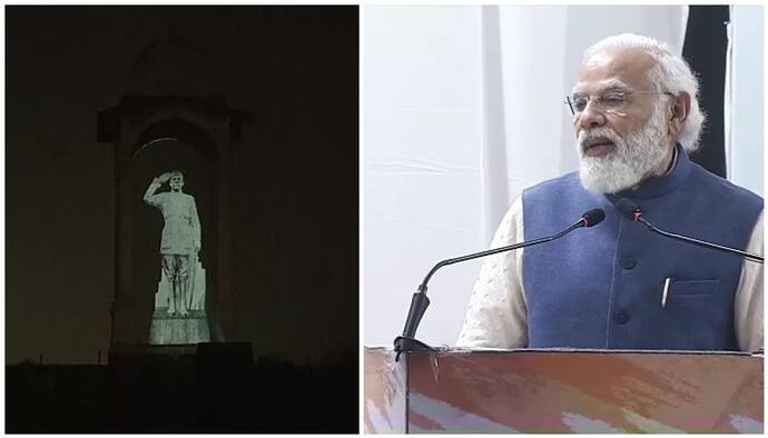 Netaji Statue-PM Modi: 'নেতাজি দেশভক্তির প্রতীক', ইন্ডিয়াগেটে মূর্তির উদ্ধোধন করলেন মোদী