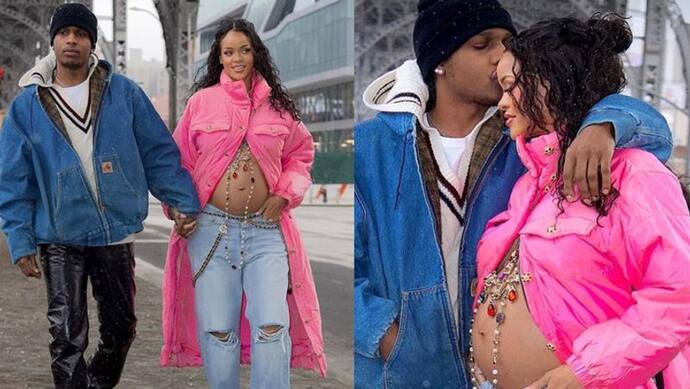 बिना शादी प्रेग्नेंट हुईं हॉलीवुड सिंगर Rihanna, ब्वॉयफ्रेंड के साथ बेबी बंप फ्लॉन्ट कर कराया फोटोशूट