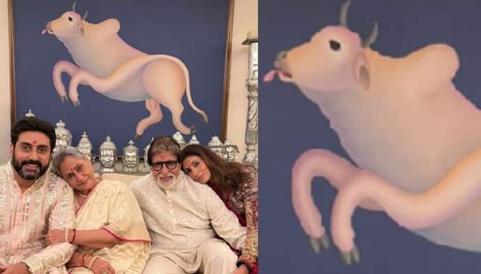 Amitab Bachchan: ৪ কোটি টাকার শুভ পেইন্টিং অমিতাভের ড্রইং রুমে, ছবি শেয়ার করতেই ভাইরাল