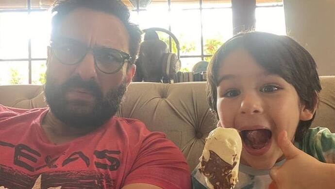 Valentine Day 2022: आइसक्रीम लिए एक्साइटेड दिखा Kareena Kapoor का बेटा तो पापा Saif Ali Khan को हुई जलन