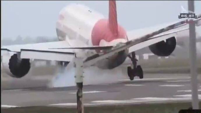 यूनिस तूफान के बीच एयर इंडिया पायलटों ने हीथ्रो एयरपोर्ट पर उतारे विमान, सभी कर रहे तारीफ, देखें वायरल वीडियो