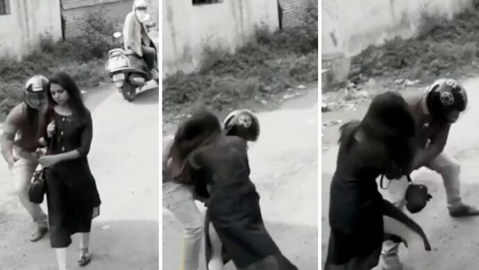 आजकल के लुटेरे किसी काम के नहीं, गए थे लड़की का पर्स लूटने और लुटवा आए अपनी स्कूटी!, देखें Viral Video
