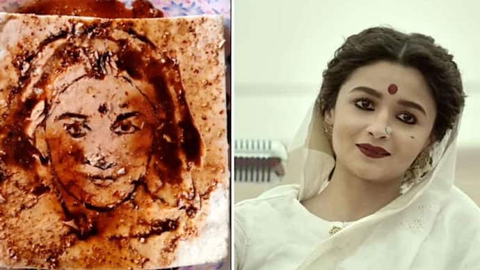 फैंस की ऐसी दीवानगी की पनीर के टुकड़े पर बना दी गंगूबाई की तस्वीर, देखें आर्टिस्ट की शानदार कलाकारी