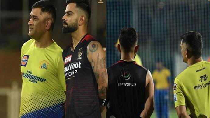 खूब जमा रंग जब मिलें 2 पूर्व कप्तान, ऐसे प्रैक्टिस करते नजर आए #mahirat, IPL 2022 में 2 बार होंगे आमने-सामने