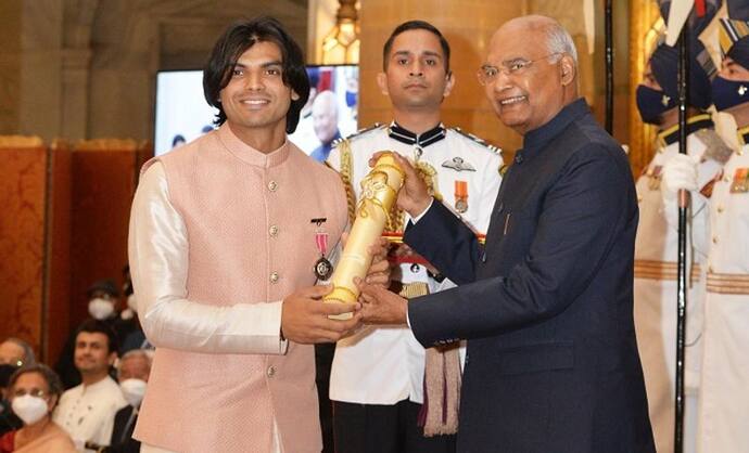 Padma Award 2022: टोक्यो ओलंपिक गेम्स के गोल्ड मेडलिस्ट नीरज चोपड़ा को मिला बड़ा सम्मान