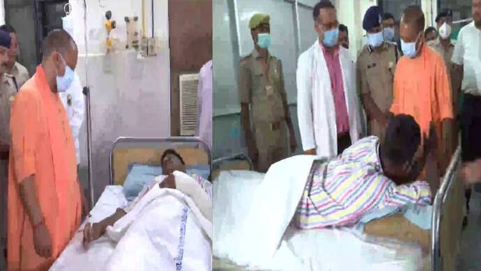 गोरखनाथ मंदिर में हुए हमले के बाद गोरखपुर पहुंचे सीएम योगी, अस्पताल में भर्ती घायल पुलिसकर्मियों से की मुलाकात