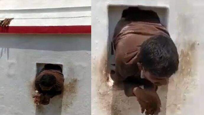 मंदिर में चोरी की नीयत से घुसा चोर अचानक जोर-जोर से रोने लगा, Viral Video में देखिए ऐसा क्या हुआ था उसके साथ 
