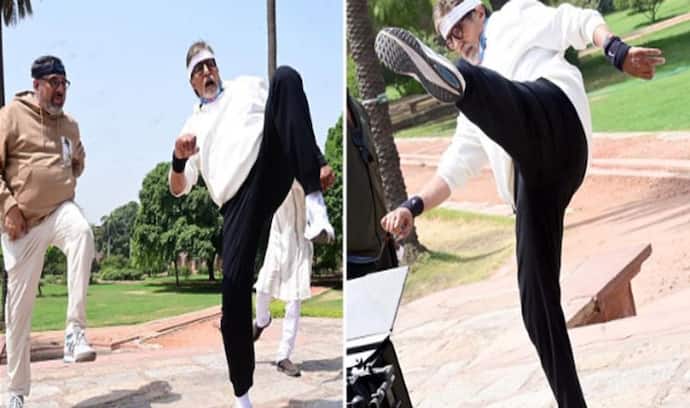 Amitabh Bachchan ने 79 साल की उम्र में हवा में उछलकर जब मारी हाई किक, स्टेप देख टाइगर श्रॉफ भी रह गए हैरान