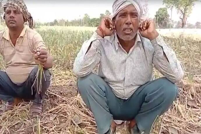 कान पकड़कर क्यों उठक-बैठक कर रहा मध्यप्रदेश का ये किसान, पूरी जिंदगी इस फसल की खेती ना करने की खा रहा कसम