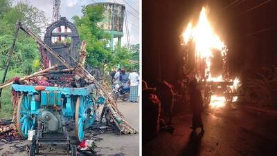 तमिलनाडु में बर्निंग रथ की तस्वीरें: हाईटेंशन लाइन से टच होते ही गिरती गईं लाशें, 2 बड़ी गलतियों से मचा कोहराम
