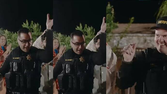  कैलिफ़ोर्निया पुलिस को पंजाबियों ने जमकर नचाया, शिकायत पर कार्रवाई छोड़ किया जोरदार भांगड़ा, देखें वीडियो  