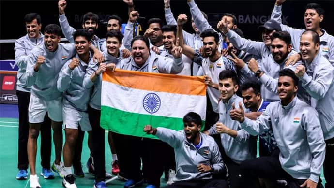 थॉमस कप जीतने वाली भारतीय टीम को एक करोड़ का नकद ईनाम, केंद्रीय मंत्री अनुराग ठाकुर ने बधाई देकर किया ऐलान