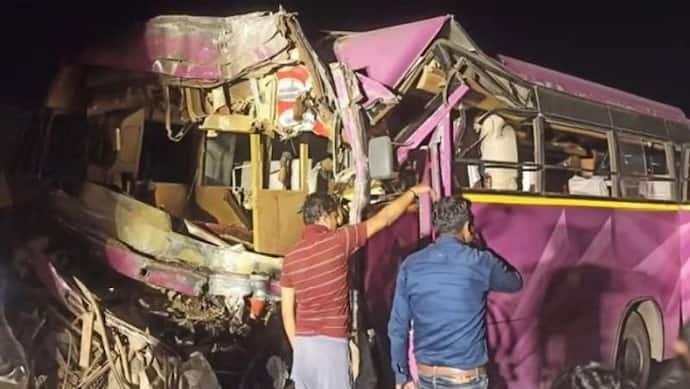 मथुरा: यमुना एक्सप्रेसव पर दर्दनाक हादसा, श्रद्धालुओं से भरी बस ट्रक से टकराई, 3 की मौके पर हुई मौत