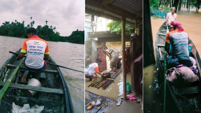  असम में बाढ़: मौत के मुंह में फंसे लोगों को बचाने 'नायक' बनकर उतरे ये वॉलिंटियर्स