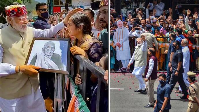 शिमला में अपनी मां की पेंटिंग्स देखकर इमोशनल हुए PM मोदी, मंच से कहा-ये सब देश की 'कृपा' से हो रहा है