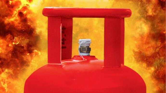 Gas cylinder fire
