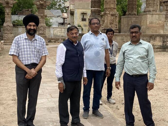 राष्ट्रीय स्मारक प्राधिकरण की टीम ने किया रूद्र महालय मंदिर का दौरा, बनाया जाएगा डिजिटल रिकार्ड