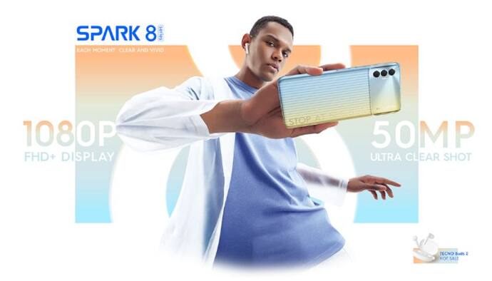 Tecno Spark 8P बजट स्मार्टफोन भारत में जल्द होगा  लॉन्च, 7GB रैम के साथ मिलेगा 50MP कैमरा