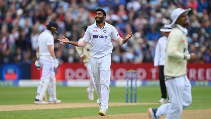 India vs England Jasprit Bumrah take 3 wickets England score 61 runs lost of 3 wickets upto tea of Edgbaston test spb