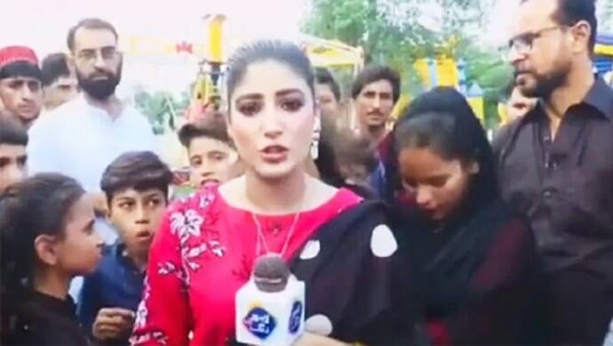 पाकिस्तान की लेडी 'चांद नवाब', लाइव रिपोर्टिंग के दौरान कैमरे के सामने कर दी ये शर्मनाक हरकत