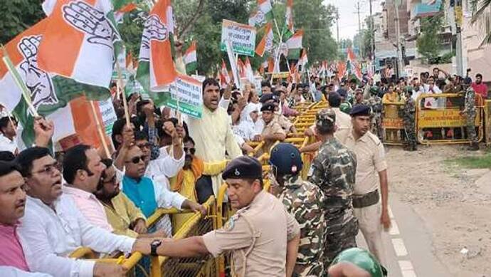 नेशनल हेराल्ड मामले में सोनिया गांधी के ED के बुलावे का विरोध रांची में भी, कांग्रेस नेताओं ने किया प्रदर्शन