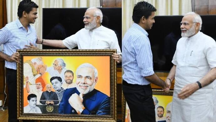 असम के बधिर कलाकार से मिले PM मोदी, तस्वीर देख की तारीफ, आर्टिस्ट ने इशारों में बताया क्या हुआ उस दौरान