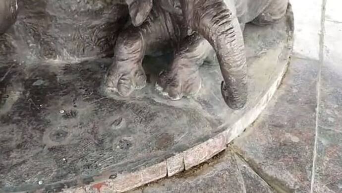 लखनऊ: अंबेडकर पार्क से चोरी हुई हाथी की मूर्ति,  मायावती ने सरकार पर साधा निशाना