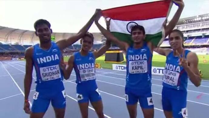 World U-20 एथलेटिक्स चैम्पियनशिप: मिक्स्ड 4x400m रिले में भारतीय टीम ने बनाया एशियाई रिकॉर्ड, सिल्वर मेडल जीता