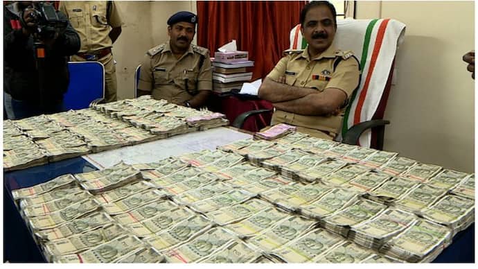 1 crore black money seized from a car in kattappana